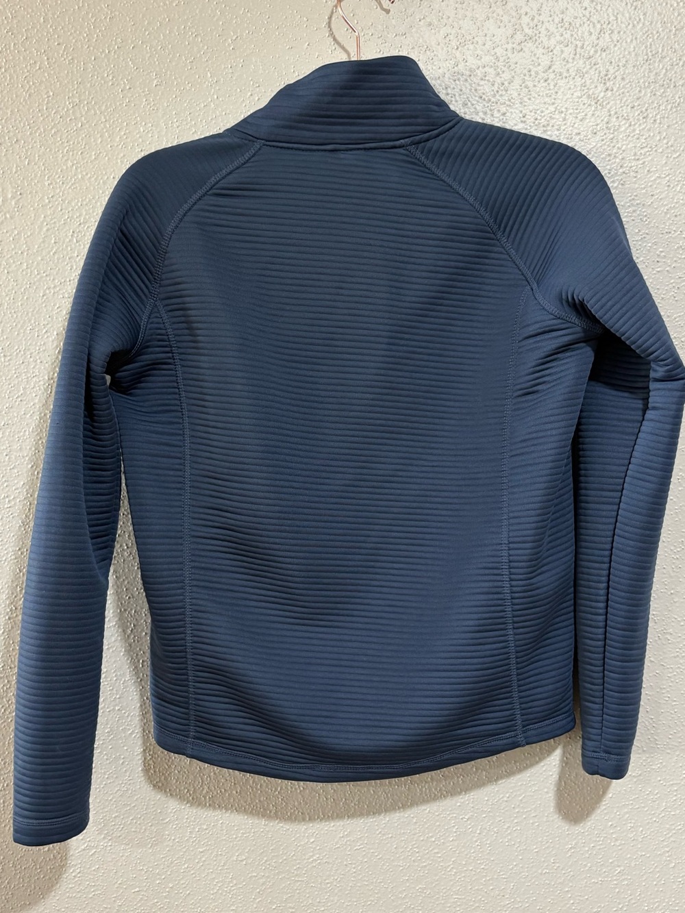 Brisas Ribbed Zip Front Jacket Blue Size Small - Picture 2 of 4